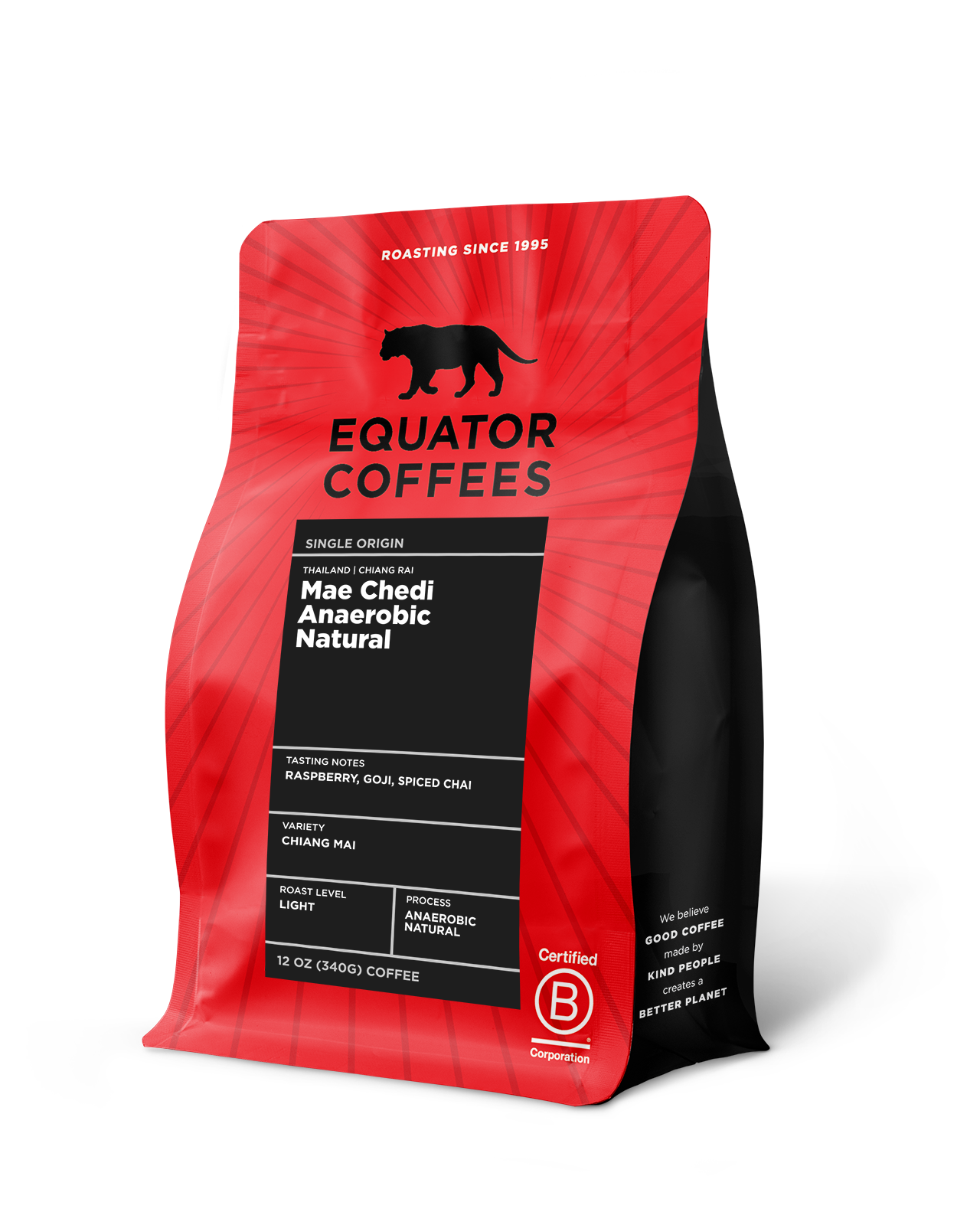 Thailand Mae Chedi Anaerobic Natural | 12oz bag of whole bean coffee | Equator Coffees