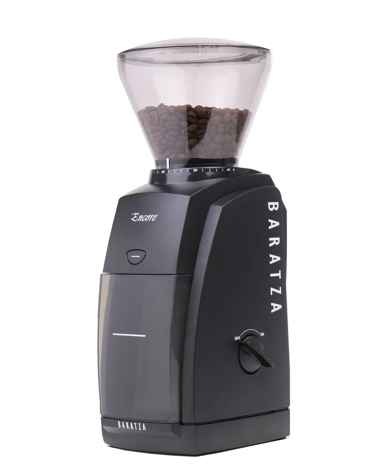 Baratza Encore Coffee Grinder Black | Left Angle | Equator Coffees