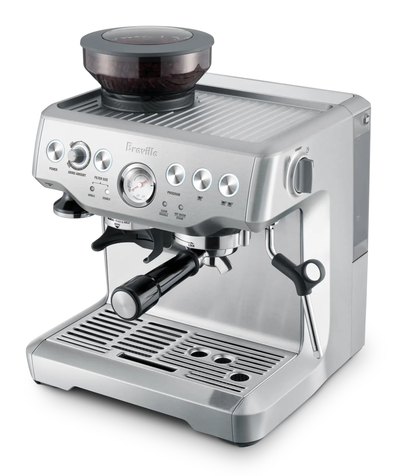 Breville Barista Express Espresso Machine | Front of Machine | Equator Coffees