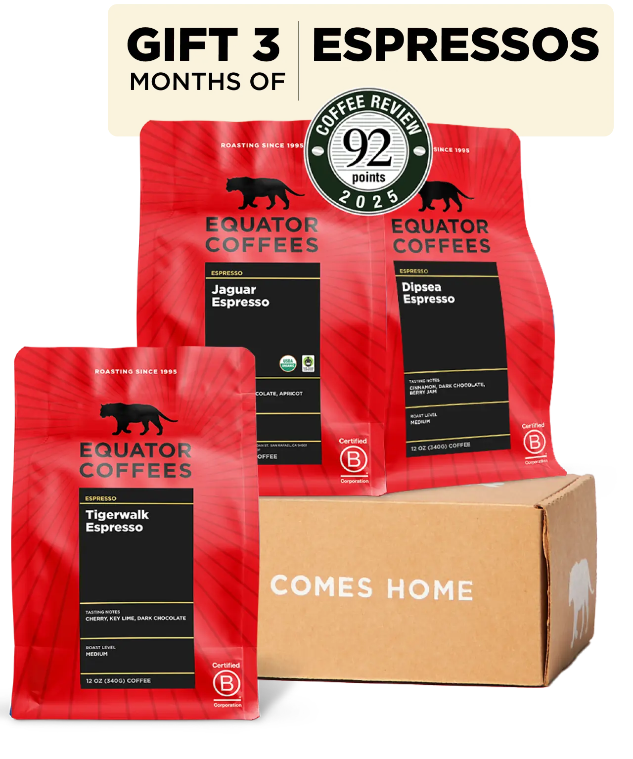 Espresso Gift Subscription | Gift Espressos | Equator Coffees