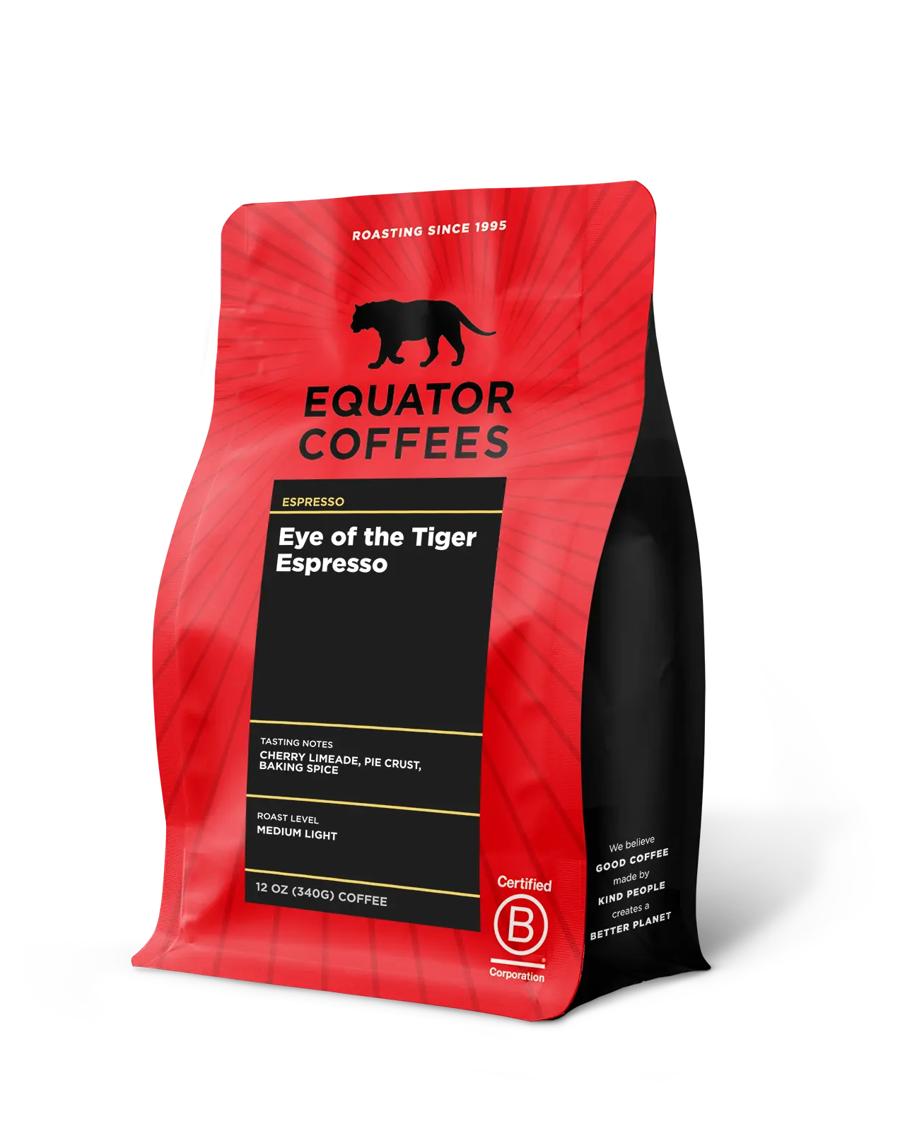 Eye of the Tiger Espresso | Seasonal Espresso | Fruity Espresso | 12oz Bag of Whole Espresso Beans | Equator Coffees