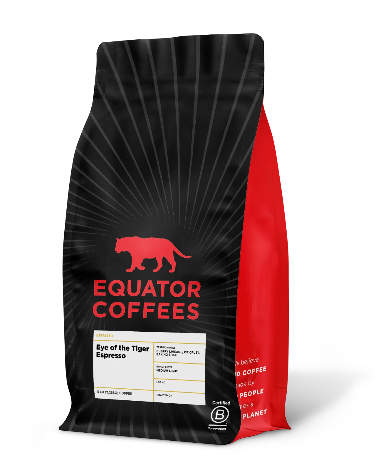 Eye of the Tiger Espresso | Seasonal Espresso | Fruity Espresso | 5lb Bag of Whole Espresso Beans | Equator Coffees
