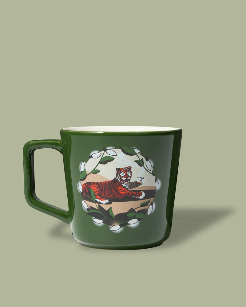 Holiday Ceramic Mug 12oz. | Spinning GIF | Equator Coffees