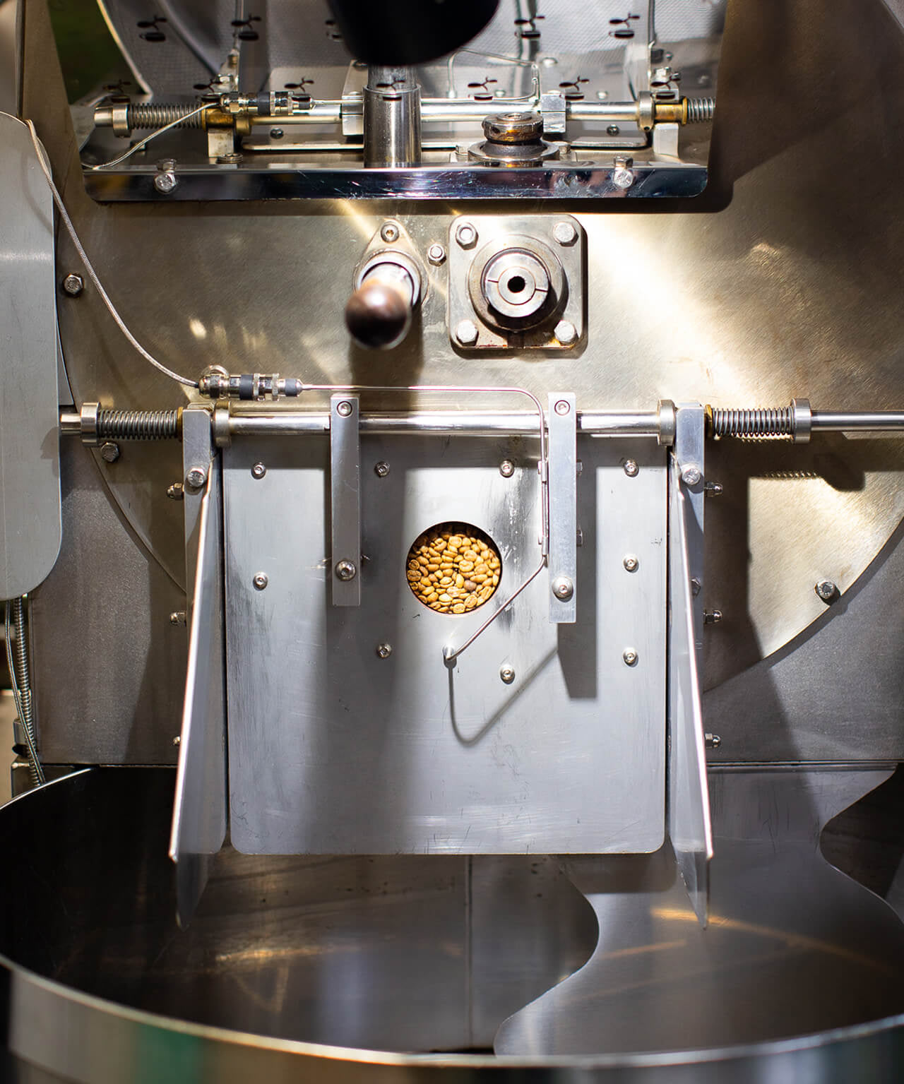 Loring Smart Roaster finishing a batch of coffee for our Light Roast Rarities Set | Equator Coffees