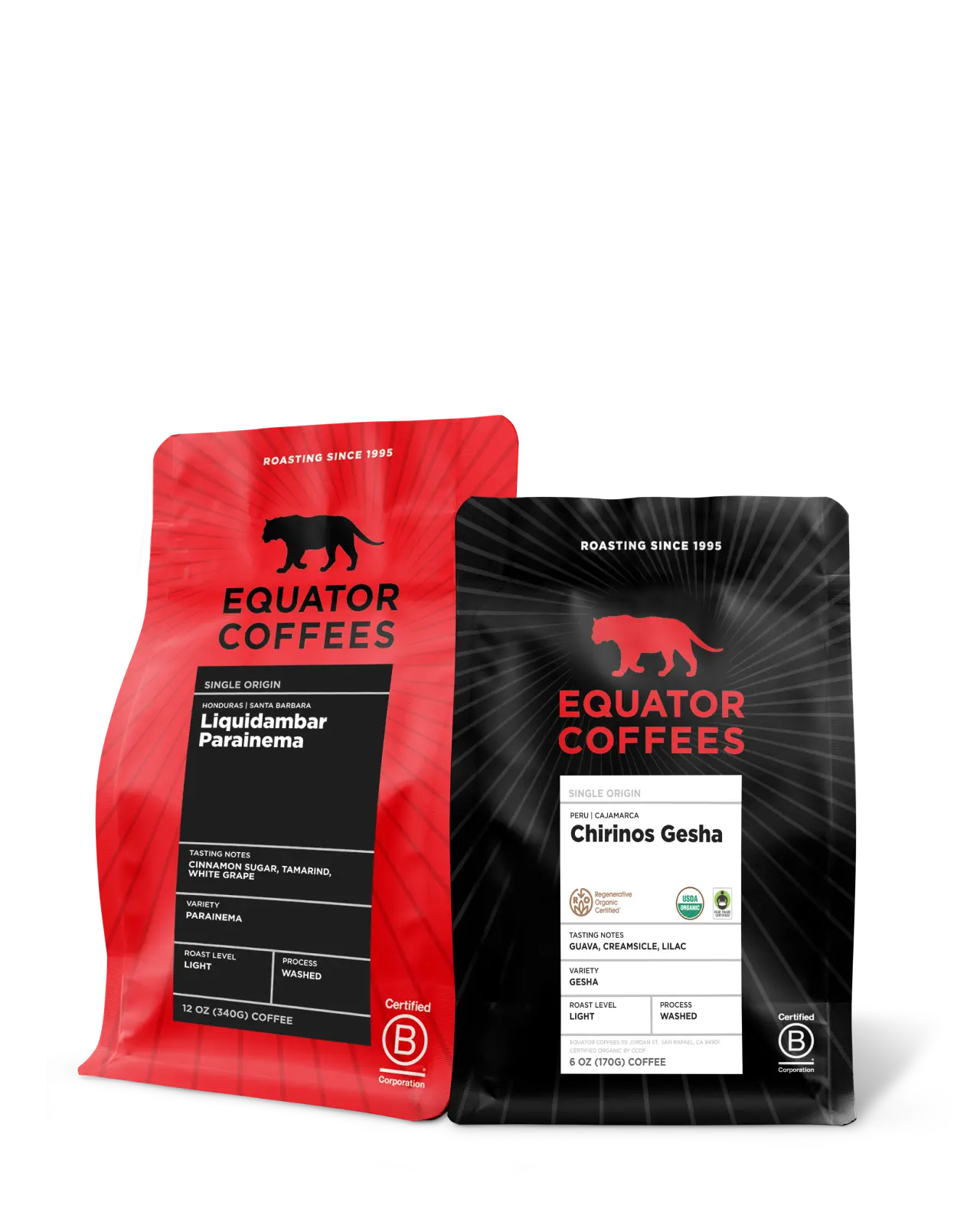 Light Roast Rarities Set | Two coffees from Honduras and Peru | Equator Coffees