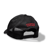 Equator Red Tiger Trucker Hat | Back of Black Cap | Equator Coffees